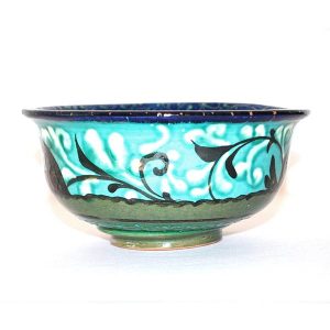 decorative ceramic bowl with colourful design for sale