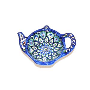 affordable teapot-shaped plate with colourful design for sale