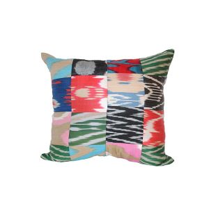 multicoloured cushion with unique design
