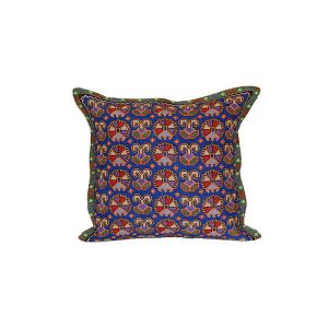 handmade cushion with colourful design