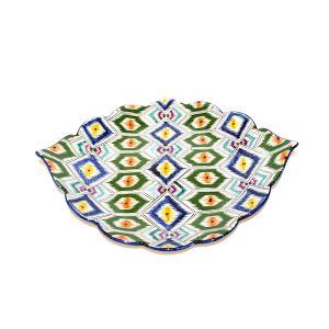 colourful handcrafted plate with awesome design for sale
