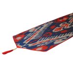 beautiful handmade table runner with colourful design