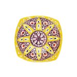 yellow ceramic square plate for sale in uk