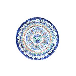 unique ceramic round dish with colourful design for sale