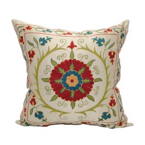 handmade silk cushion with design that stands out for sale in uk